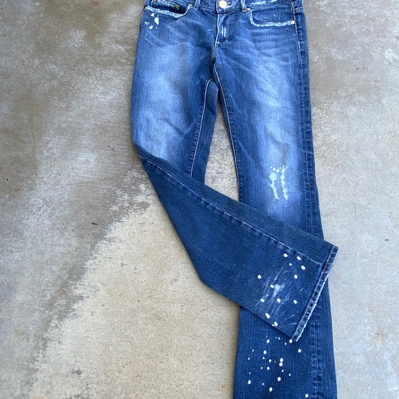 Marciano Distressed Splatter Jeans - Picture 3 of 6